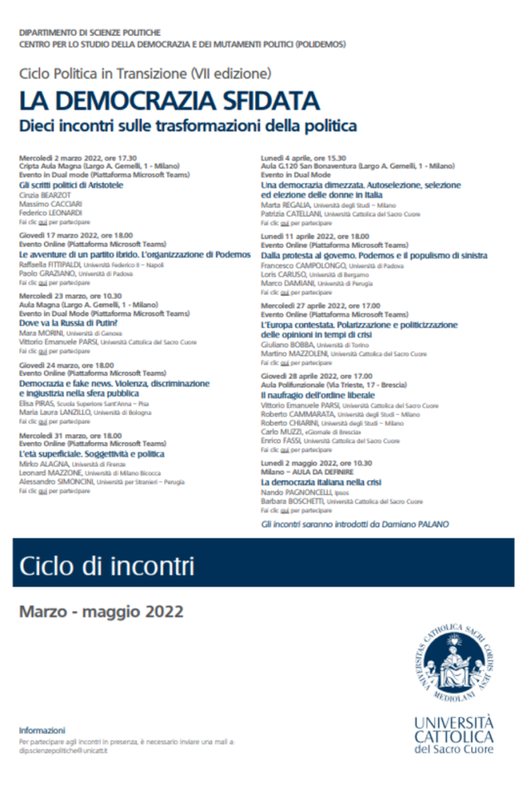 La democrazia sfidata